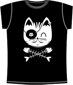 Кот Пират Black